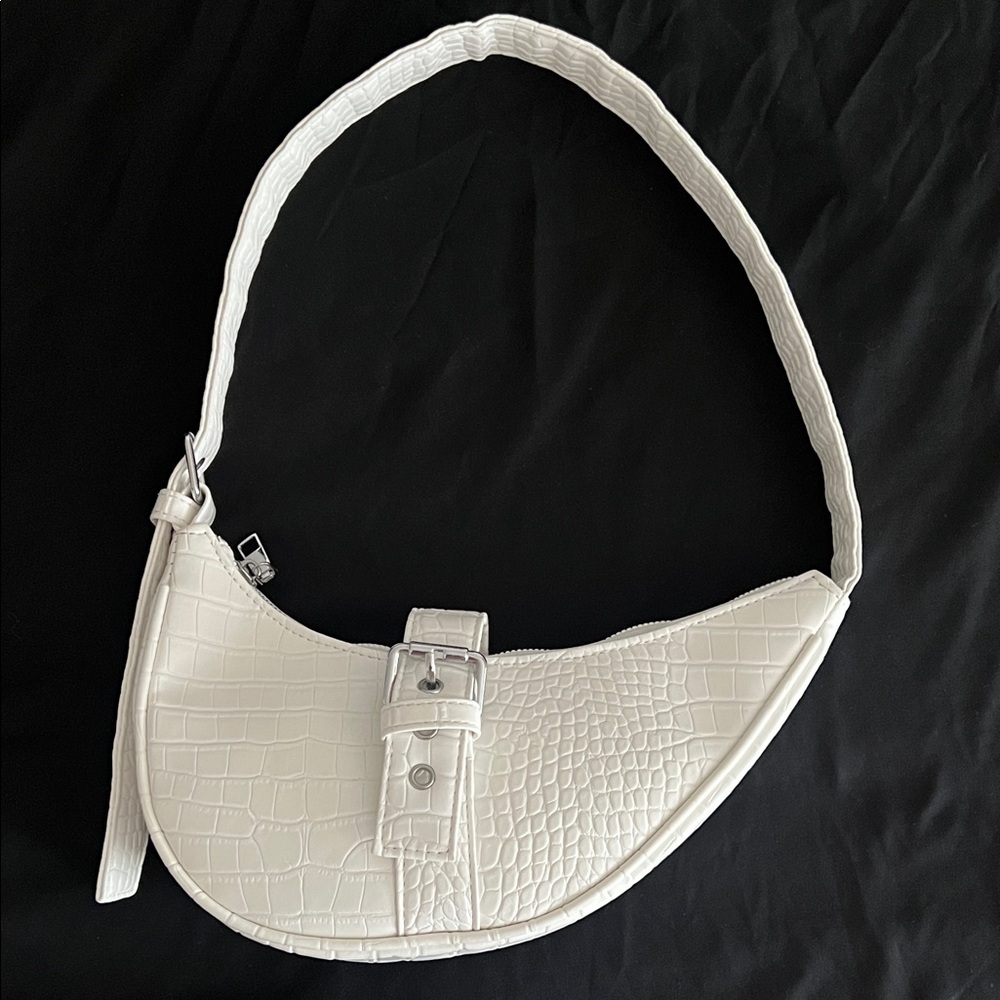 Princess Polly White Saddle Purse Handbag